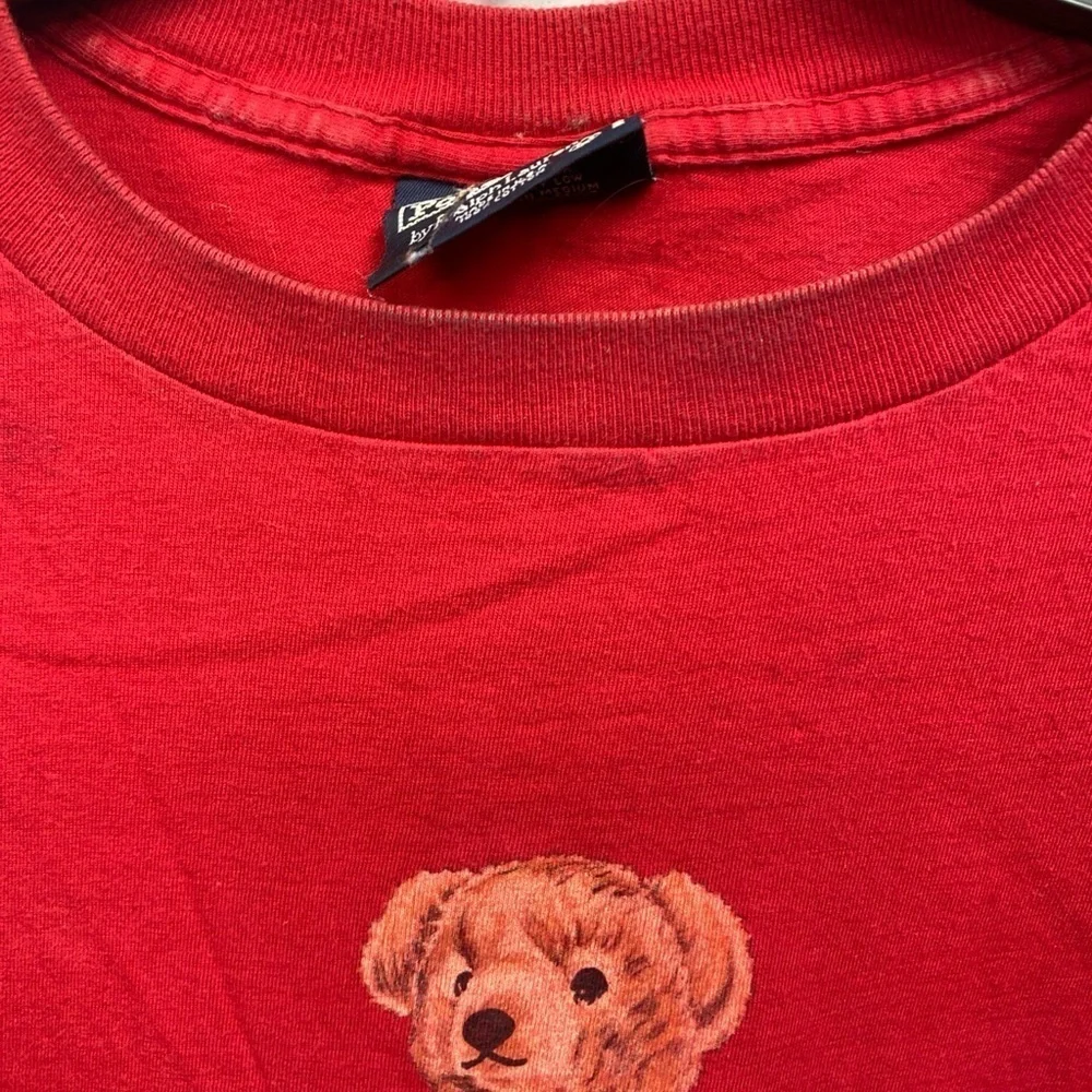 Vintage Polo Ralph Lauren Shirt Mens Large Polo Bear Made USA 90s Tee T-Shirt